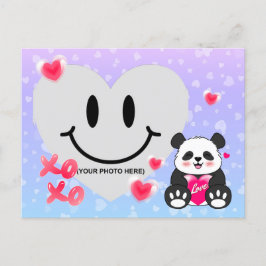 Valentine Panda i Kärlek Vykort