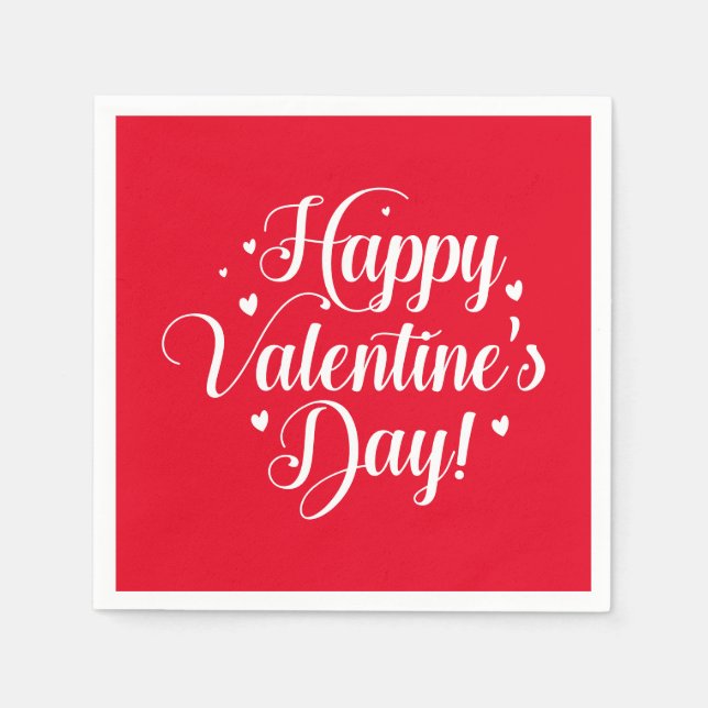Valentine-pappersservetter Pappersservett (Framsidan)