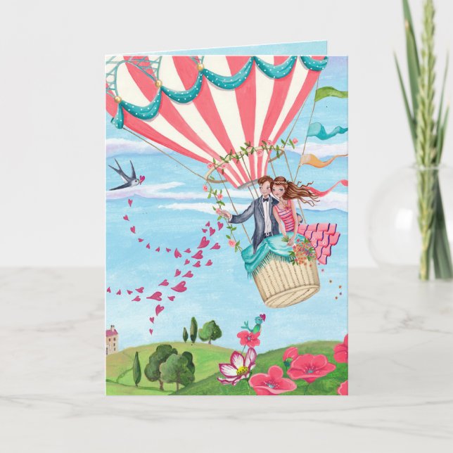 Valentine par Kärlek Hearts | Kort för hälsning (Framsida)