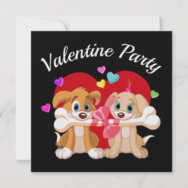 Valentine Party-inbjudan Inbjudningar (Framsida)