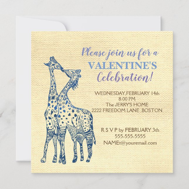 Valentine Party personlig-inbjudningar Inbjudningar (Framsida)