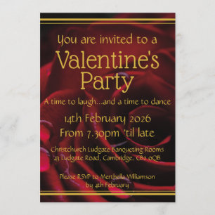 VALENTINE PARTY Scripture Christian Firande Inbjudningar