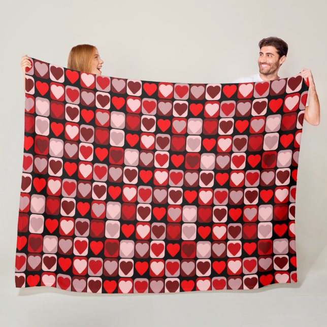 Valentine Patchwork Fleecefilt (På plats)