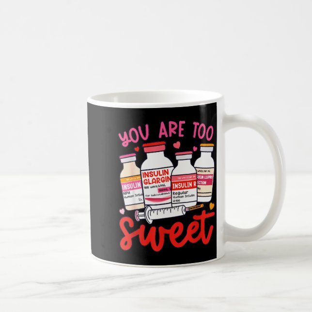 Valentine Pharmacist Diabetic Nurse Insulin Diabet Kaffemugg (Höger)