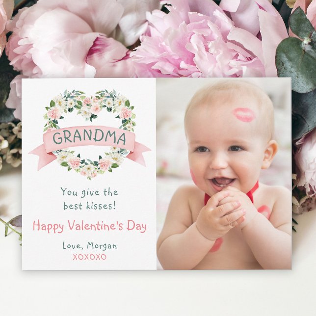 Valentine Photo Card för morförälder Julkort (Skapare uppladdad)