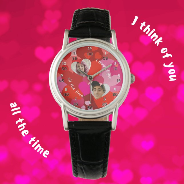 Valentine Photo Heart Pop Armbandsur (Skapare uppladdad)