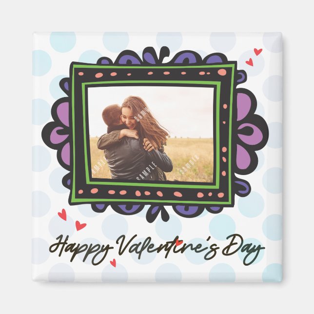 Valentine Photo Template Magnet (Framsidan)