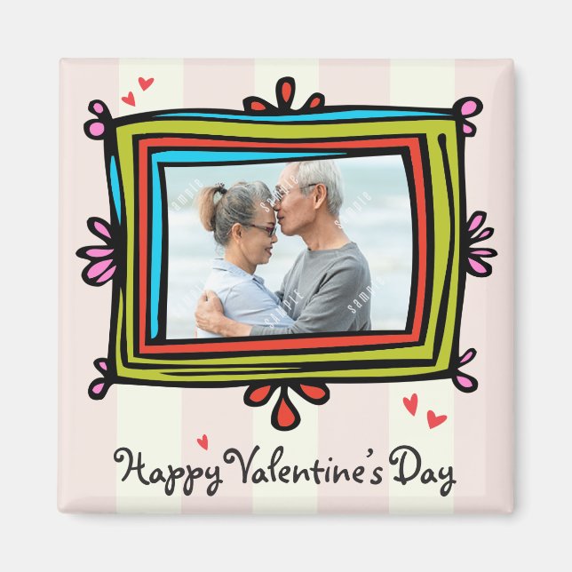 Valentine Photo Template Magnet (Framsidan)