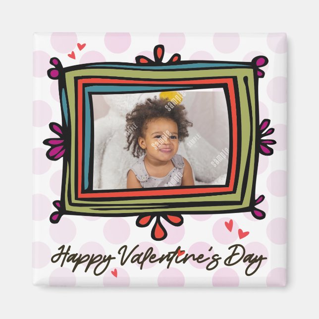 Valentine Photo Template Magnet (Framsidan)