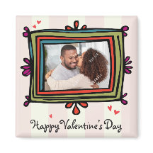 Valentine Photo Template Magnet