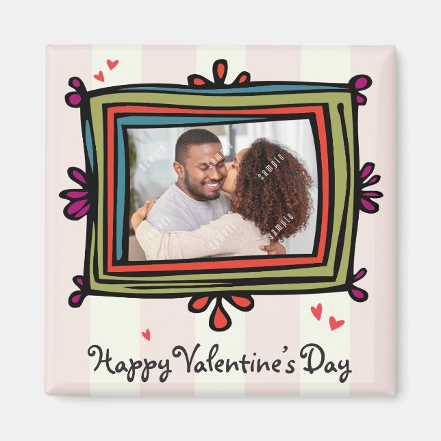 Valentine Photo Template Magnet (Framsidan)
