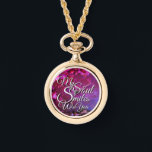 Valentine Photo Watch Necklace Love Quote Necklace Armbandsur<br><div class="desc">Celebrate love with this custom Valentine photo watch necklace, crafted with a durable alloy case and elegant alloy chain for a timeless look. Featuring the heartfelt quote “my soul smiles with you”, this personalised watch necklace is designed to capture deep emotional connections. Perfect for Valentine’s Day and romantic occasions, this...</div>
