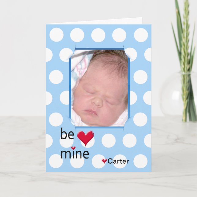 Valentine Polka Dot Ram Helgkort (Framsida)