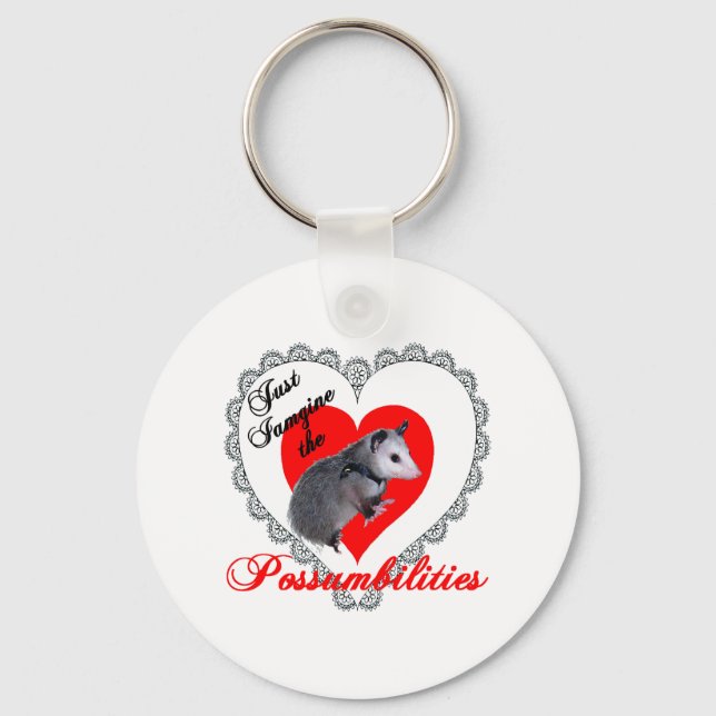Valentine Possum Nyckelring (Framsida)