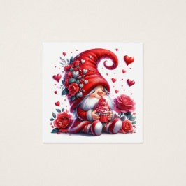 VALENTINE PRECIOUS och Thrifty Fyrkantigt Visitkort