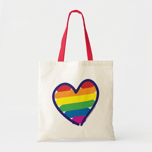 Valentine Pride Rainbow Tygkasse (Framsidan)