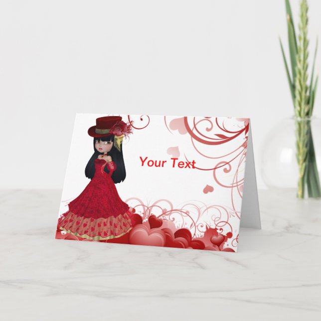 Valentine Princess Greeting Card Helgkort (Framsida)