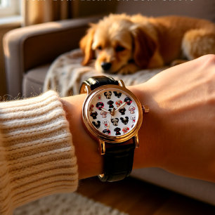 Valentine Pudel Hund HUNDÄLSKARE Armbandsur
