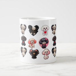 Valentine Pudel Hund | HUNDÄLSKARE | Jumbo Mugg