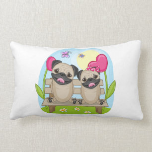 Valentine Pug 2016 Lumbarkudde