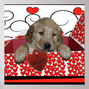 VALENTINE PUPPY, JAG VÄLKOMNAR DIG! (I KÄRLEK DU) POSTER