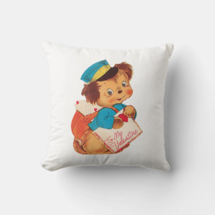 Valentine Puppy Postman Kudde