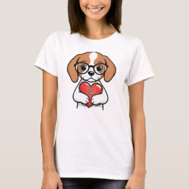 Valentine Puppy T Shirt