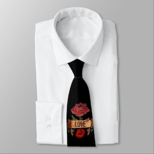 Valentine RAB Rockabilly Rosor, Kärlek & Läppstift Slips