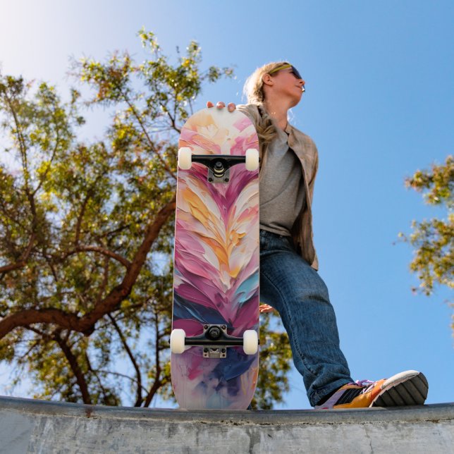 Valentine Radiant Kärlek Heart Stänk Mini Skateboard Bräda 18,5 Cm (Utomhus 1)