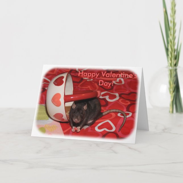 Valentine Rattie Card Helgkort (Framsida)
