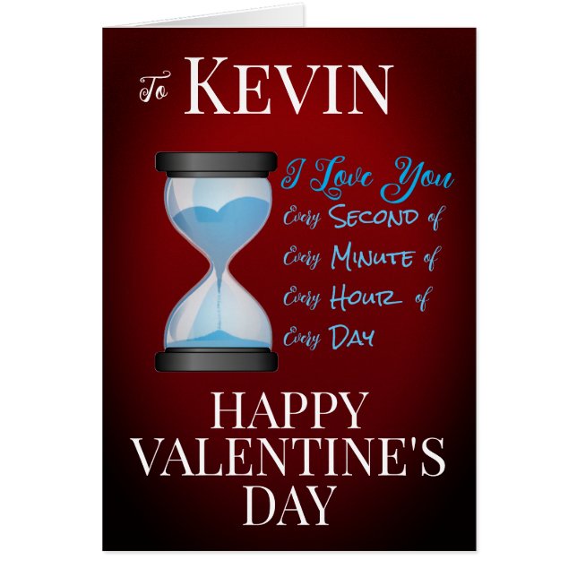 Valentine-Red-All Moment-Personalize-Man-Kärlek- Hälsningskort (Framsidan)