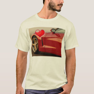 Valentine Red Corvette Tee