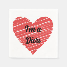 Valentine Red Happy heart romance graphic Pappersservett