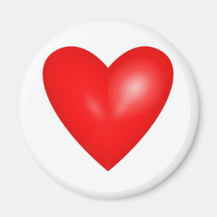 Valentine Red Heart Bröllop Magnet