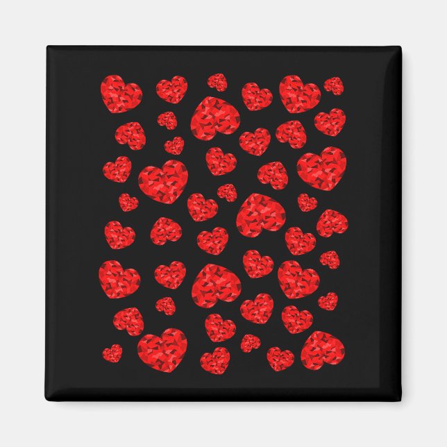 Valentine Red Heart  Magnet (Framsidan)