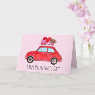 Valentine Retro Fiat 500 Kort
