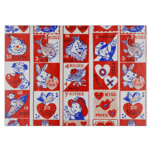 Valentine Retro Kärlek Hugs Cute Mönster