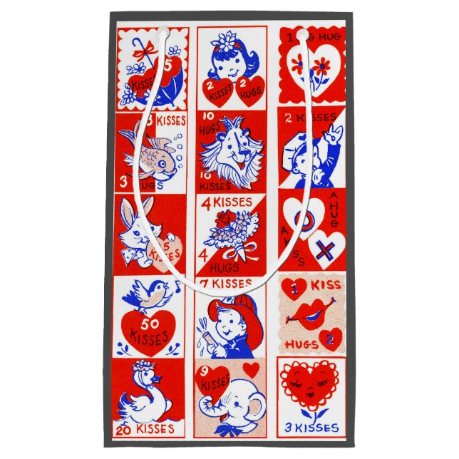 Valentine Retro Kärlek Hugs Cute Mönster (Framsidan)