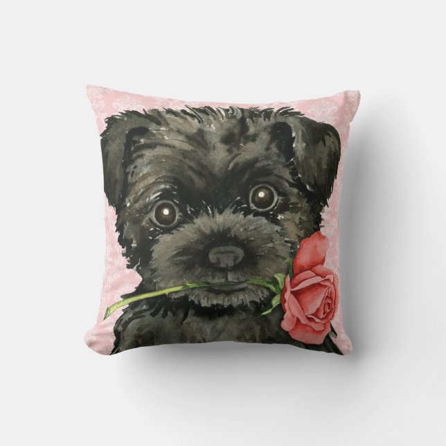 Valentine Ro Affenpinscher Kudde (Framsida)