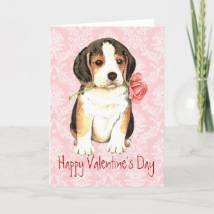 Valentine Ro Beagle Helgkort
