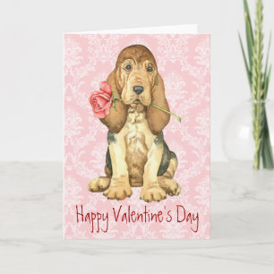 Valentine Ro Bloodhound Helgkort