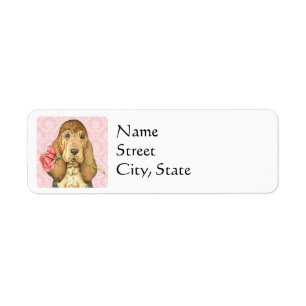 Valentine Ro Bloodhound Returadress Etikett