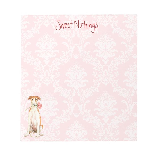 Valentine Ro Borzoi Anteckningsblock (Framsida)