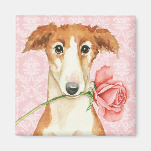 Valentine Ro Borzoi Magnet