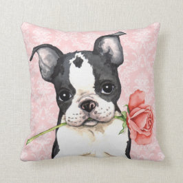 Valentine Ro Boston Terrier Kudde