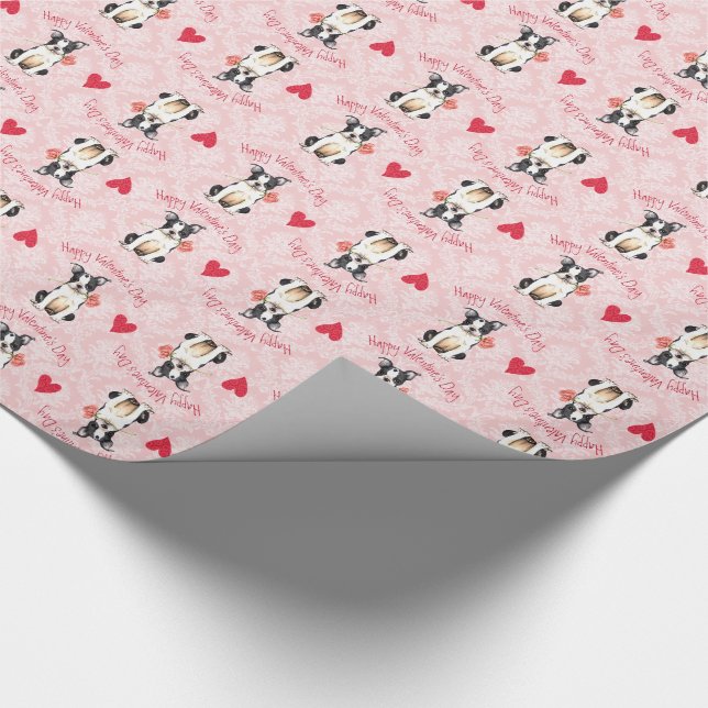 Valentine Ro Boston Terrier Presentpapper (Hörn)