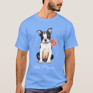 Valentine Ro Boston Terrier T-Shirt