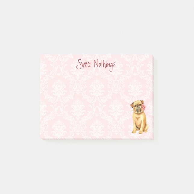 Valentine Ro Brussels Griffon Post-it Block (Framsida)