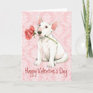 Valentine Ro Bull Terrier Helgkort
