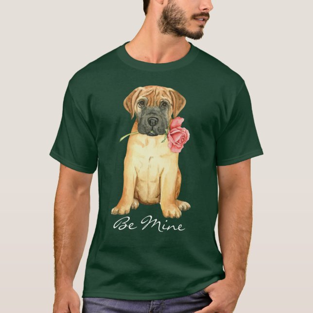 Valentine Ro Bullmastiff T-Shirt (Framsida)